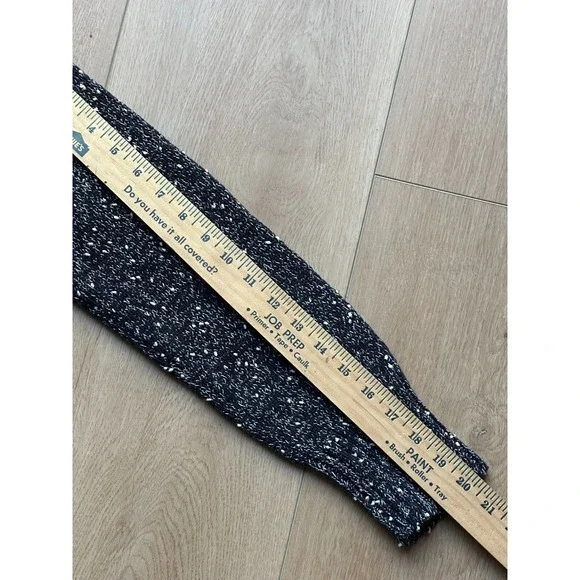 Vtg Liz Claiborne Black White Marled Knit Full Zip Sweater Mock Women Medium - Picture 6 of 10